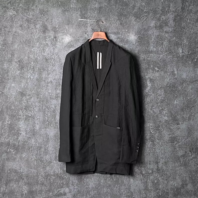 Rick Owens Rick Owens Black Casual Blazer with Pockets-dmc Size US M / EU 48-50 / 2 - 1 Thumbnail