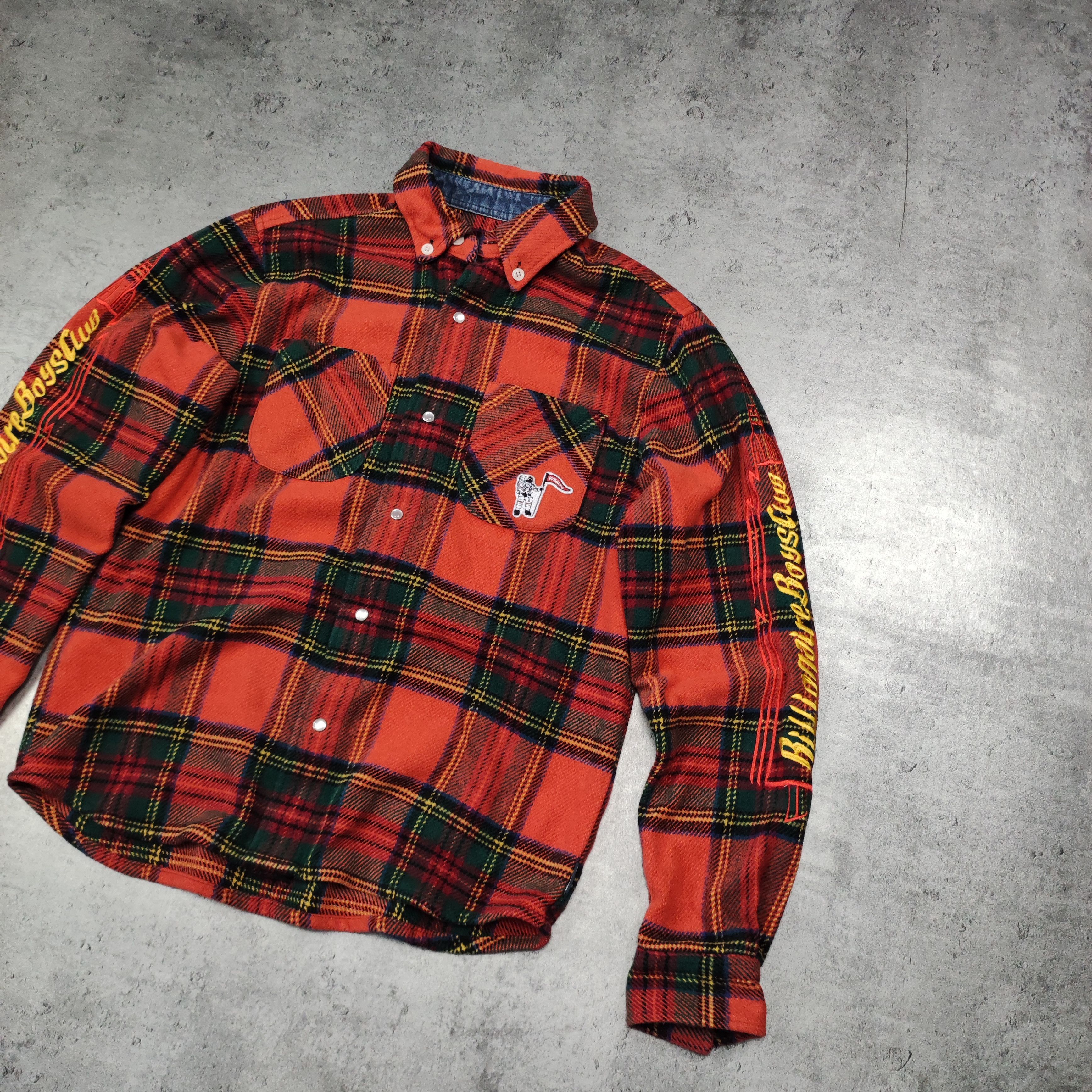 Billionaire Boys Club BBC Billionaire Boys Club Wool Checkered Flannel Shirt Size US S / EU 44-46 / 1 - 2 Thumbnail