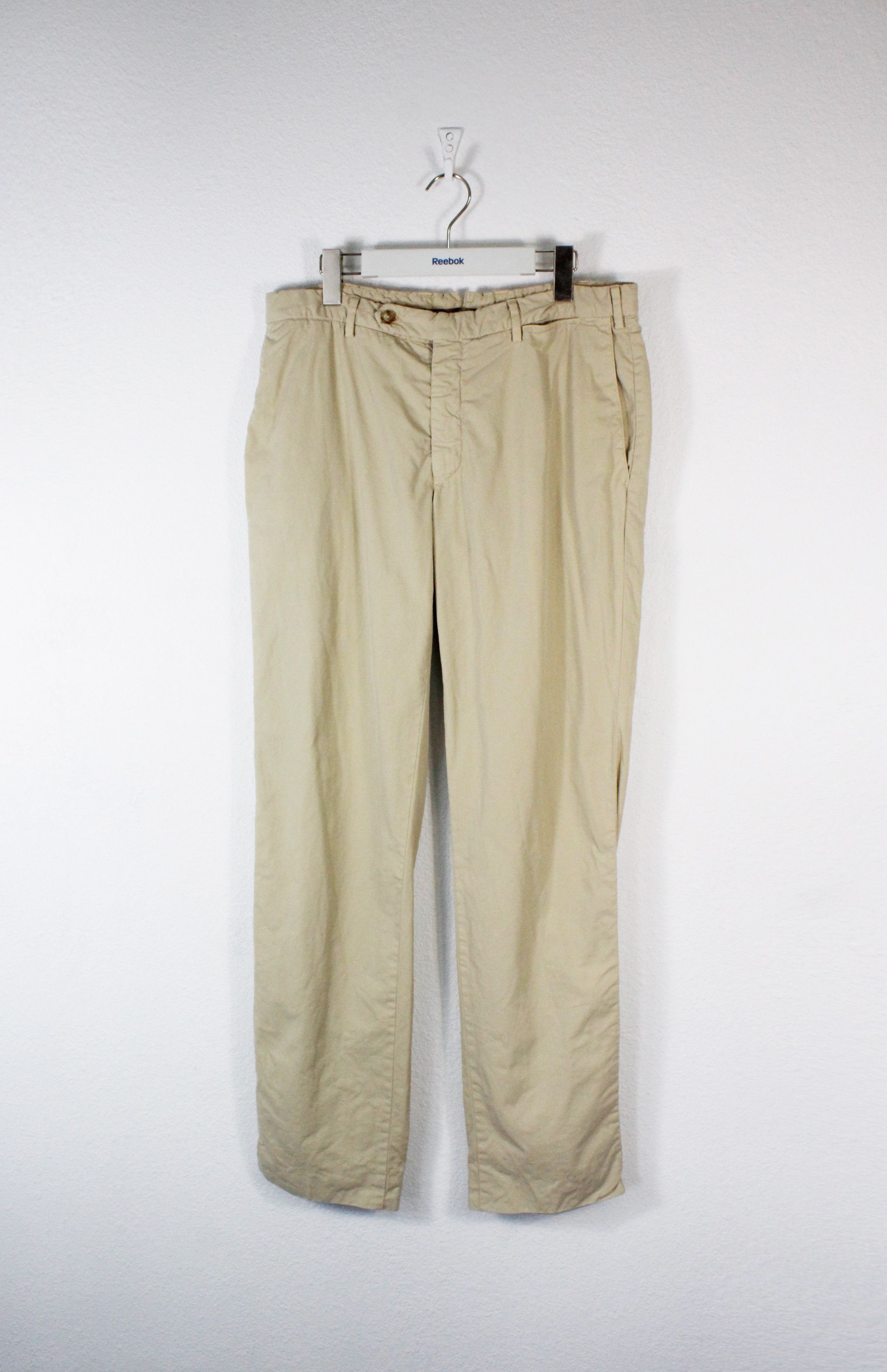 Burberry Burberry Beige Cotton Slim Fit Trousers Chino Pants Size US 36 / EU 52 - 1 Thumbnail