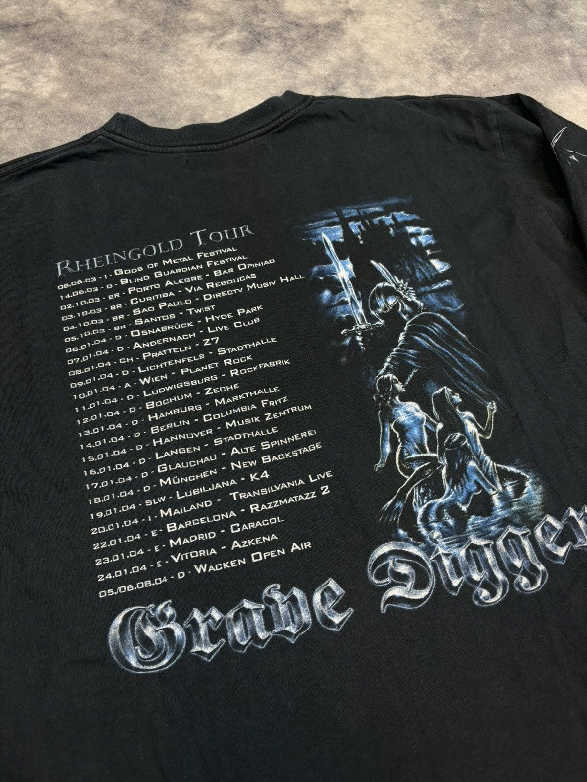 Band Tees × Vintage Grave Digger Band Rock Metal Tour Festival y2k 00s 2003 rare Size US XL / EU 56 / 4 - 5 Thumbnail