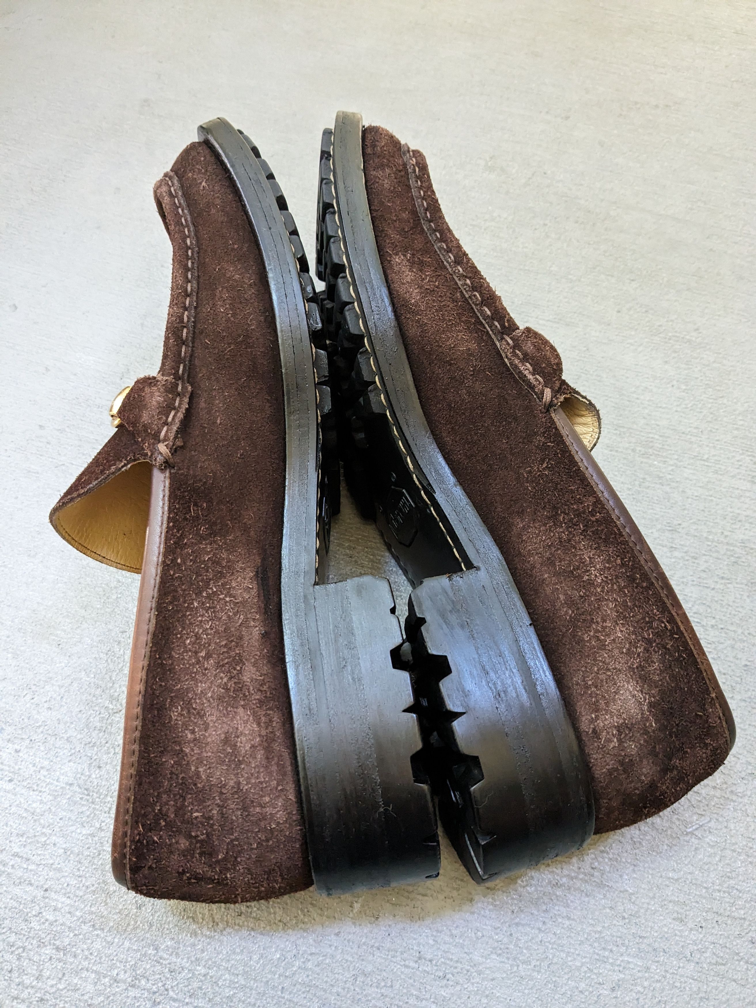 Gucci Gucci Horsebit Loafers Brown Suede Leather 9 Italy Slip On Size US 9 / EU 42 - 12 Thumbnail
