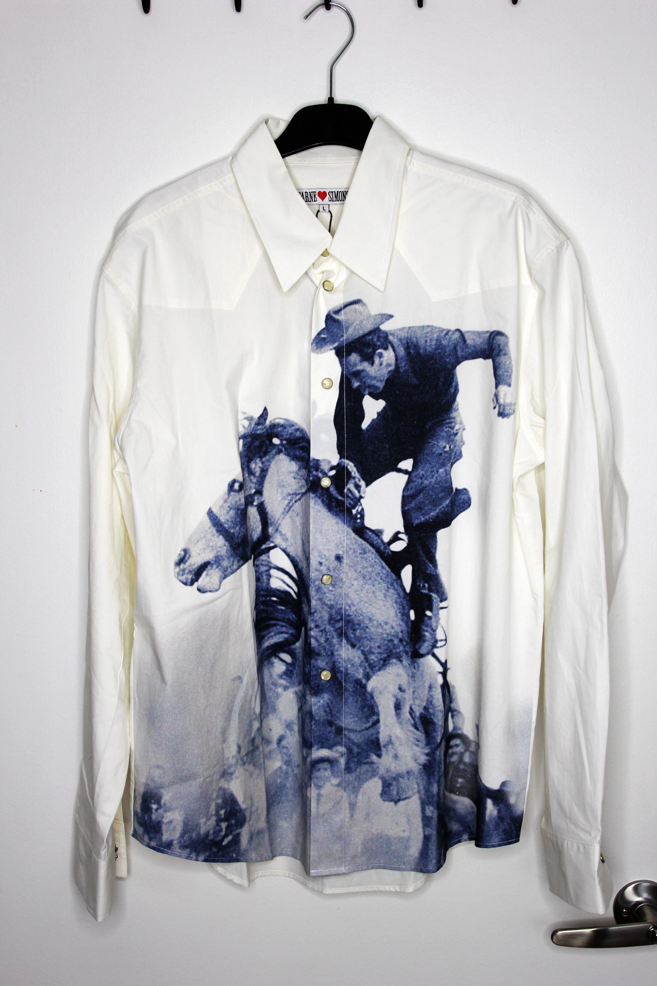 Carne Bollente BNWT AW25 CARNE BOLLENTE x SIMONS COWBOY RODEO SHIRT L Size US L / EU 52-54 / 3 - 2 Thumbnail