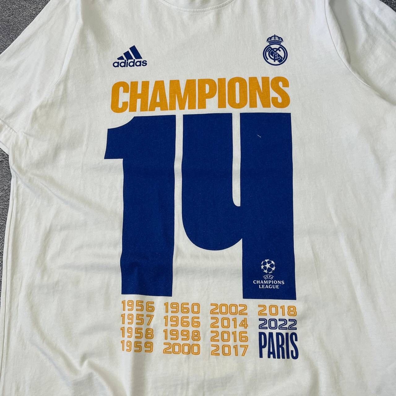Adidas Real Madrid 2022/23 Champions CL Football Shirt Soccer Size US L / EU 52-54 / 3 - 11 Thumbnail