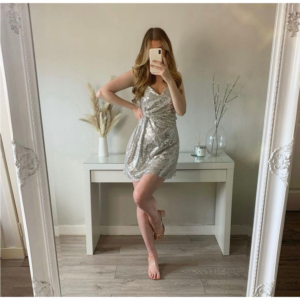 Zara ZARA BLOGGER FAVORITE KNOTTED SEQUIN DRESS Size XS / US 0-2 / IT 36-38 - 5 Thumbnail