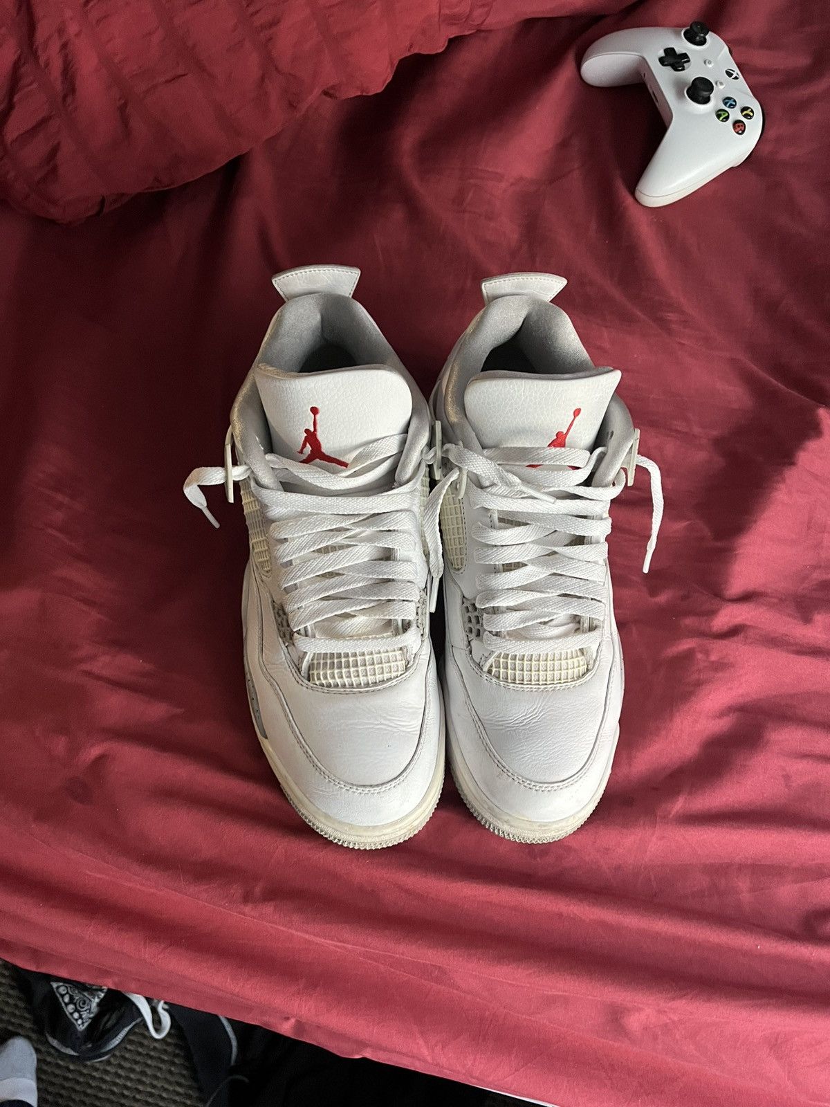 Nike Air Jordan 4 Retro White Oreo Size US 10 / EU 43 - 6 Thumbnail