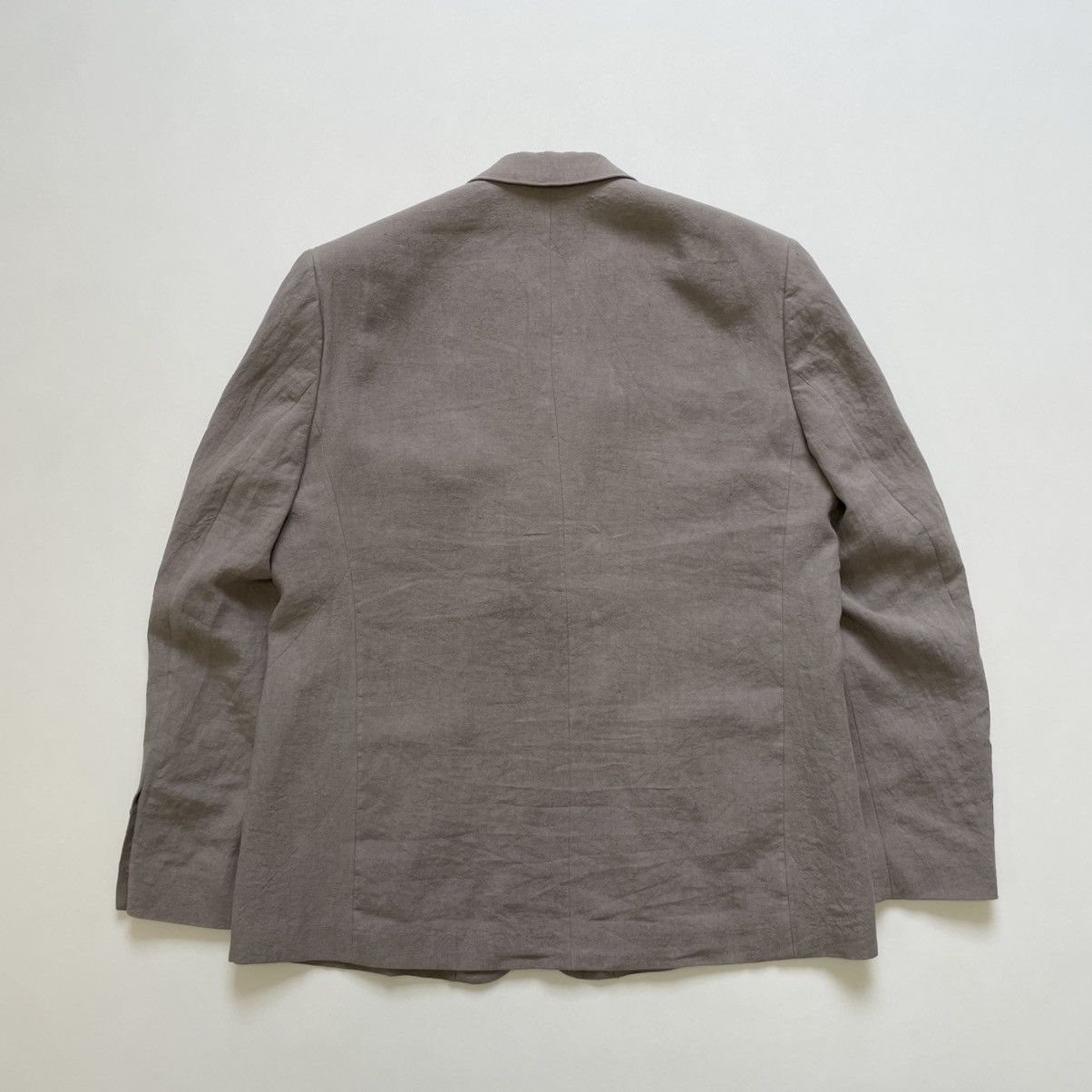 Balenciaga Light Grey Linen Oversized Blazer Size 38R - 12 Thumbnail
