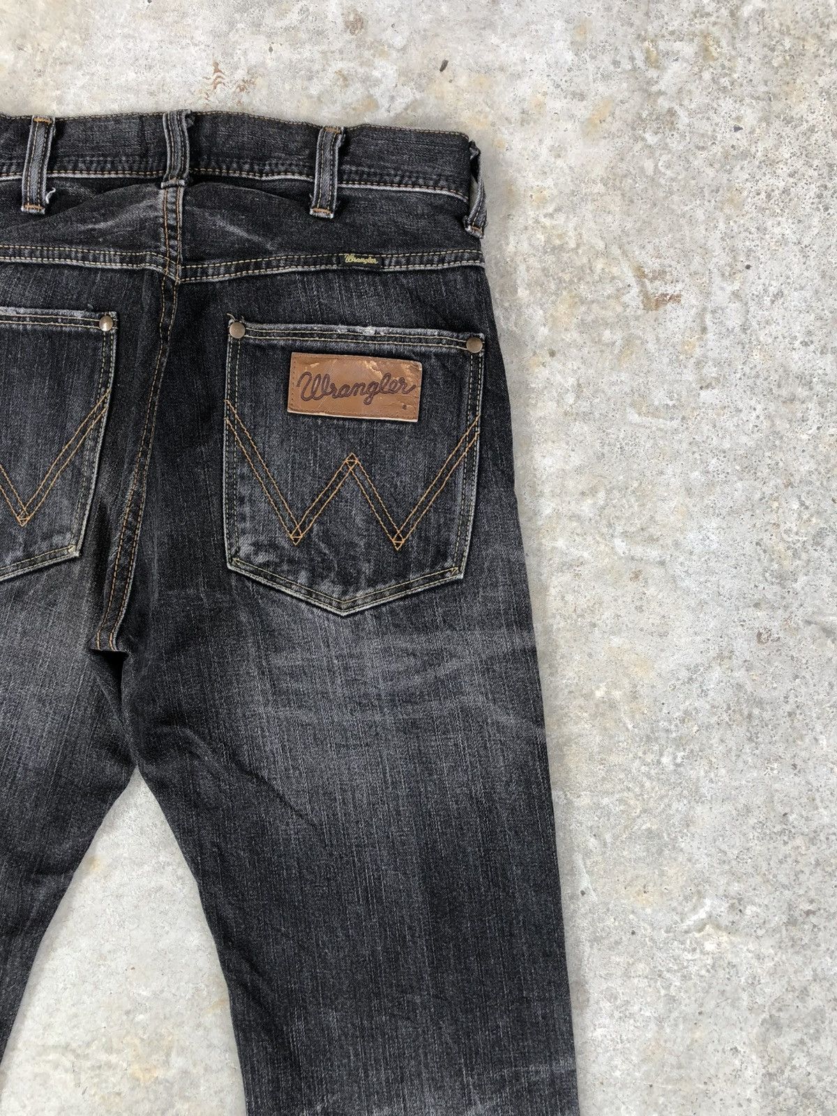 If Six Was Nine Wrangler Flared Jeans Bootcut Distressed Jeans Size US 30 / EU 46 - 10 Thumbnail