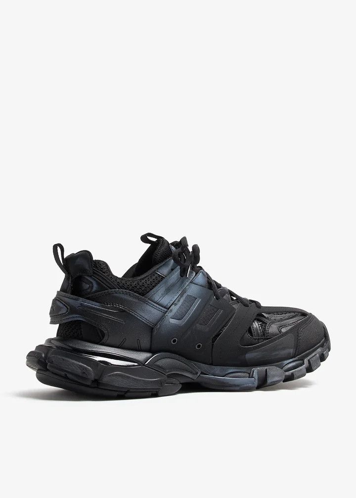 Balenciaga o1s1wg110226 Track Signature Sneakers In Black Size US 5.5 / EU 38 - 3 Thumbnail
