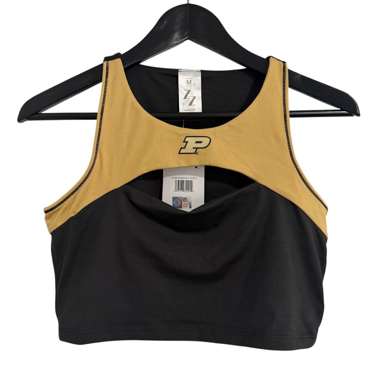 NCAA NWT Purdue Boilermakers Cropped Tank Top Size M Size M / US 6-8 / IT 42-44 - 1 Thumbnail