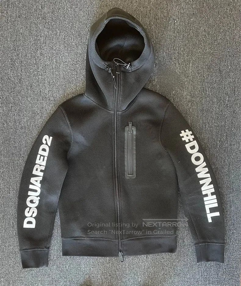 Dsquared2 Dsquared2 Black Mesh Hooded Sweatshirt. Size US M / EU 48-50 / 2 - 1 Thumbnail
