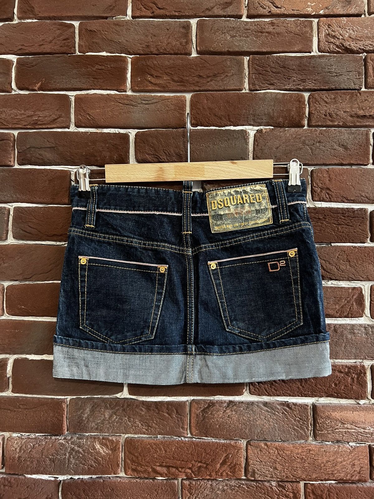 Dsquared2 Rare Dsquared2 Vintage Y2K Mini Skirt Selvedge Denim 42 Size 28" / US 6 / IT 42 - 2 Thumbnail