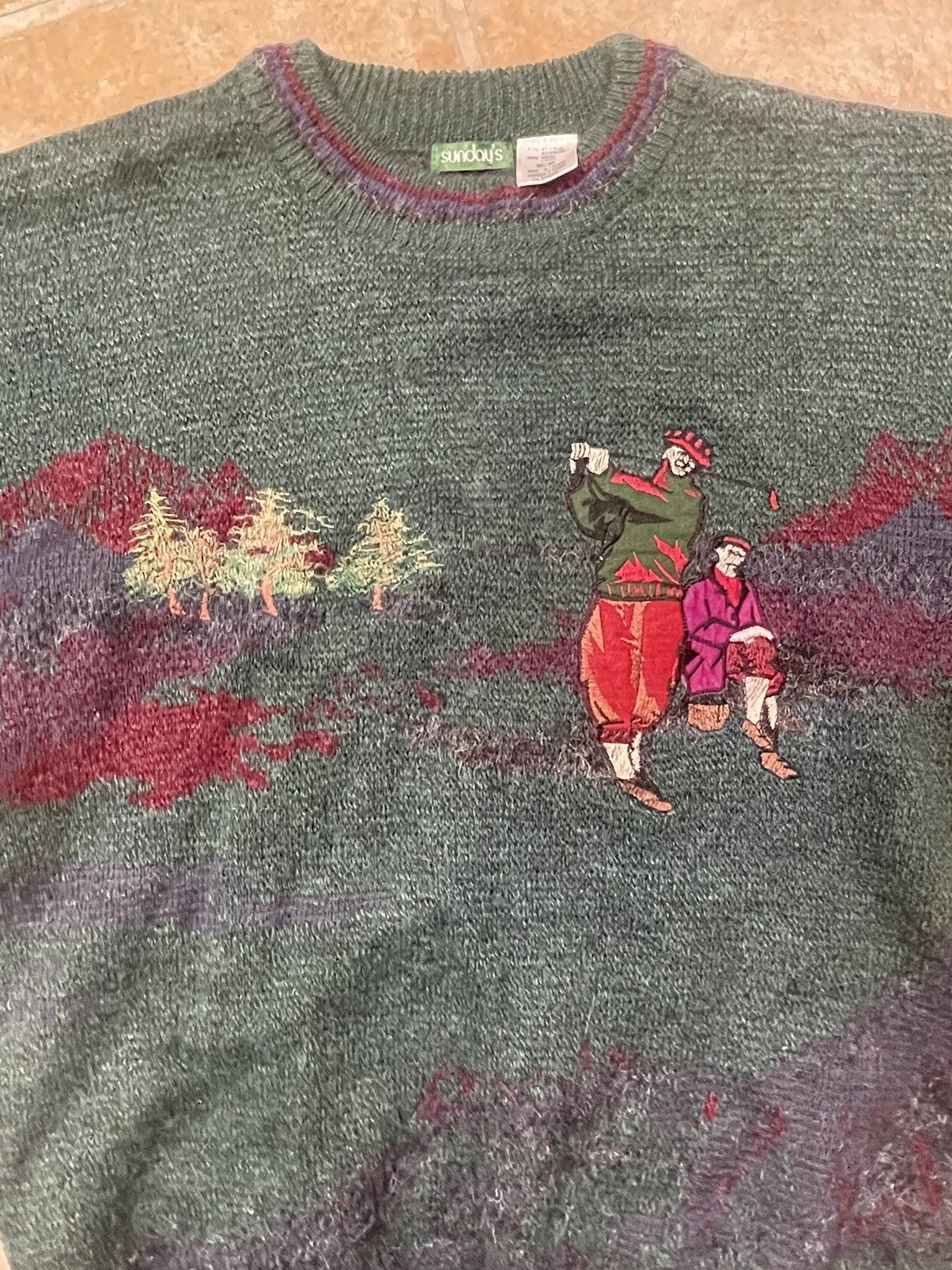 Vintage Vintage Golfer Knitted Sweater Size US M / EU 48-50 / 2 - 1 Thumbnail