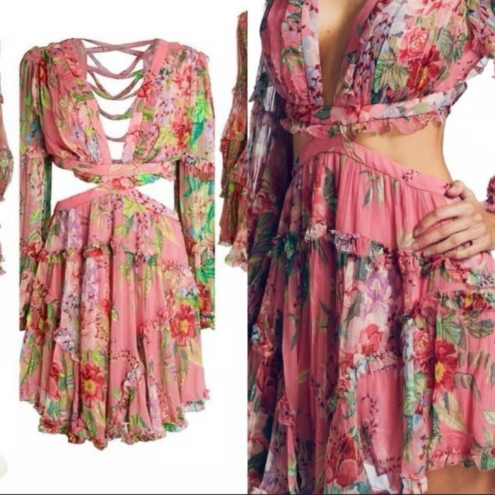 Zimmermann Zimmermann Bellitude Floating Silk Floral Dress Size 0 Size XS / US 0-2 / IT 36-38 - 1 Thumbnail