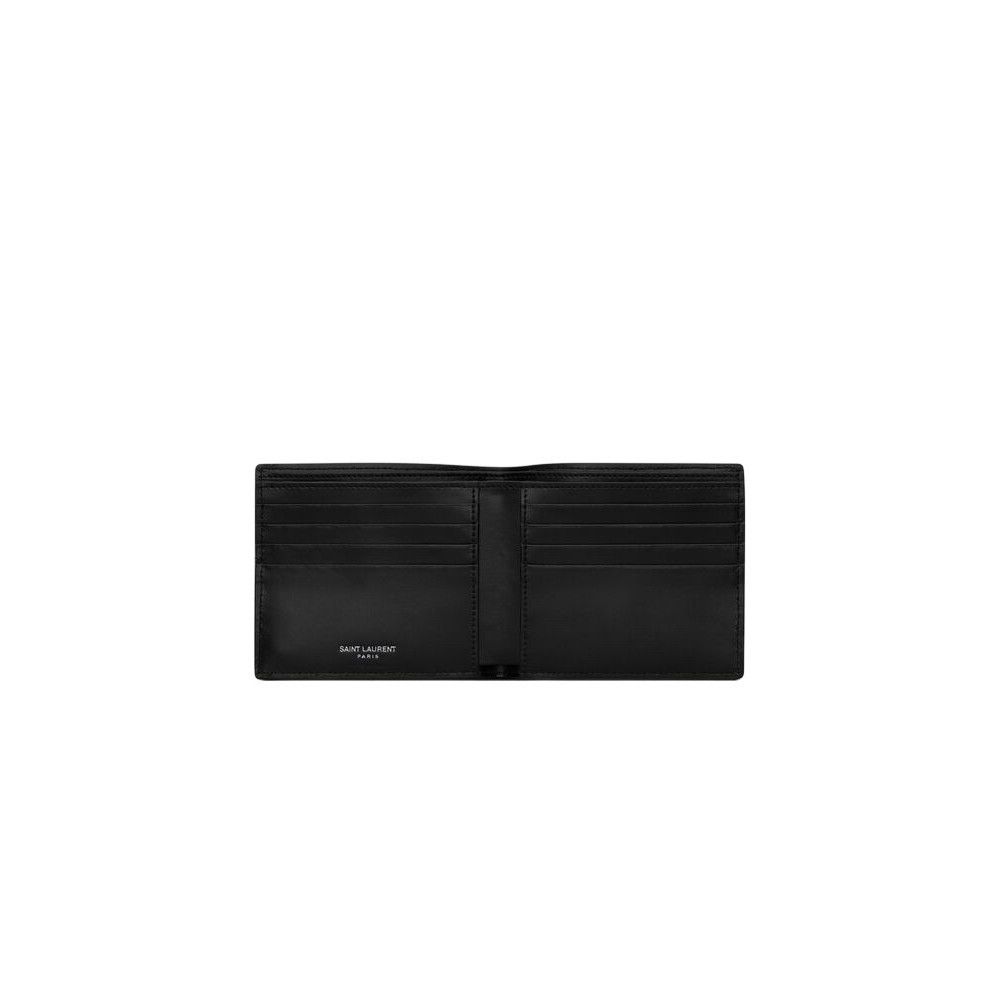Saint Laurent Paris SAINT LAURENT $550 Tiny Cassandre E/W Black Wallet New & Aut Size ONE SIZE - 2 Thumbnail