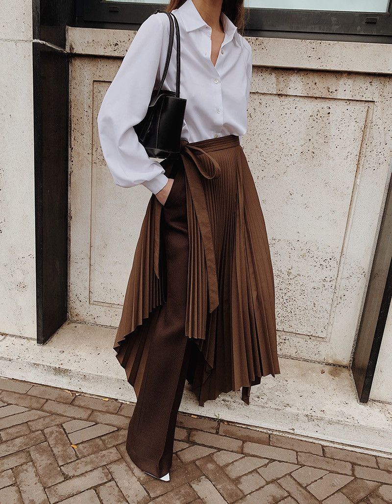 スカート wrap Pleated Skirt Prada Fall 2004 Baroque Print Pleated Silk Wrap Skirt 38 IT