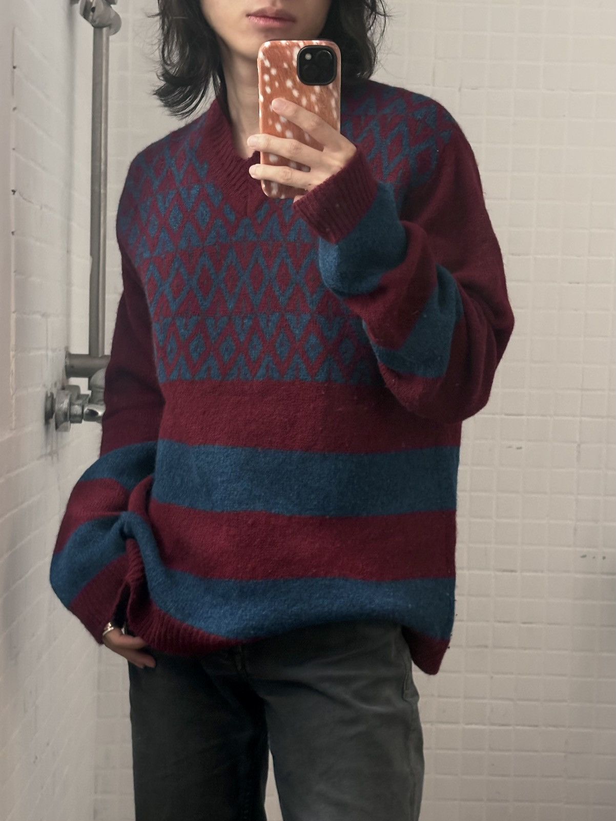 Dries Van Noten Dries Van Noten | 00's Ethnic Pattern Sweater Size US L / EU 52-54 / 3 - 1 Thumbnail