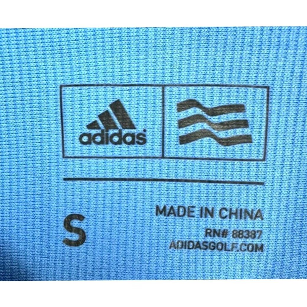 Adidas Adidas Pullover Shirt Mens Small Blue 3-Stripes Quarter Zip Golf Activewear NEW Size US S / EU 44-46 / 1 - 5 Thumbnail