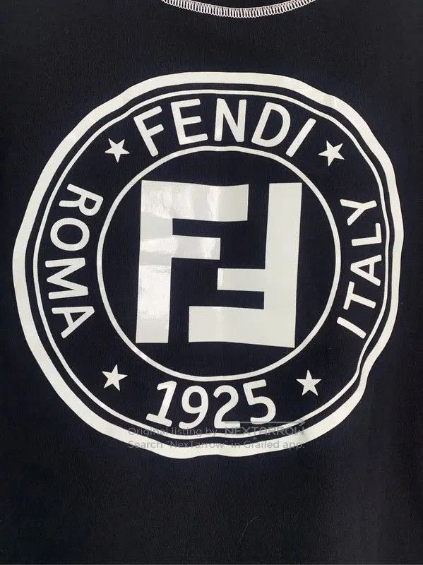 Fendi Fendi Black Cotton Men's T-Shirt L Size . Size US L / EU 52-54 / 3 - 6 Thumbnail