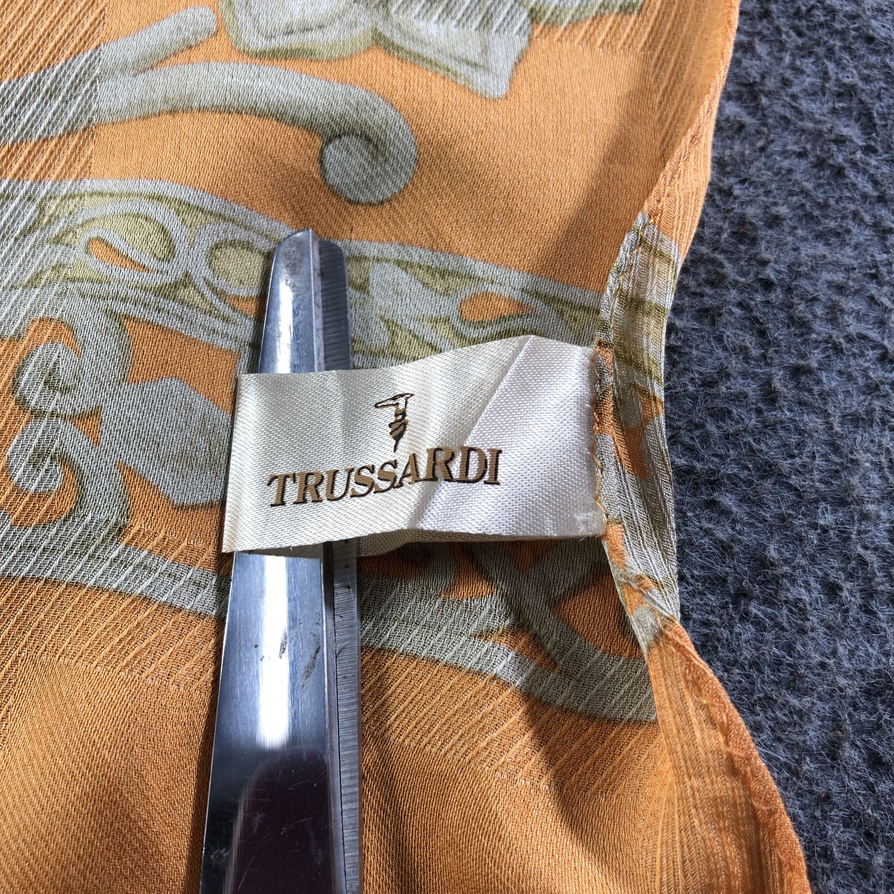 Trussardi Trussardi Luxury Silk Stole Silk Scarf M952 Size ONE SIZE - 5 Thumbnail