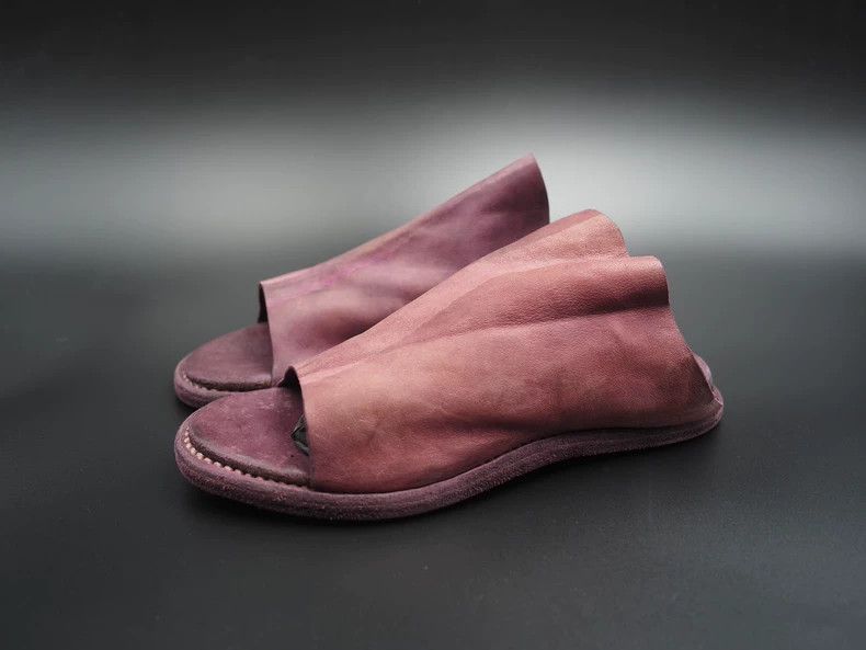 Guidi Guidi Size 36 Purple kangaroo leather mules shoes 2503-Next Size US 5 / EU 37 - 1 Thumbnail