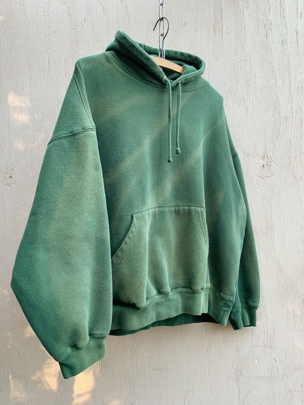 Vintage Sun Faded BOXY Blank Distressed Hoodie Thrashed ERD GRUNGE Size US L / EU 52-54 / 3 - 2 Thumbnail