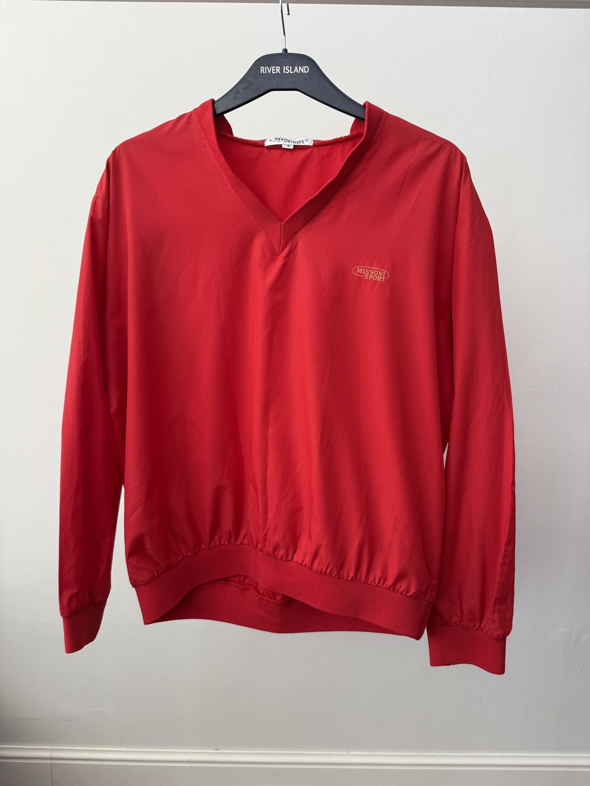 Missoni Vintage Missoni Sport V-Neck Long Sleeve Embroidered Logo Size US M / EU 48-50 / 2 - 2 Thumbnail