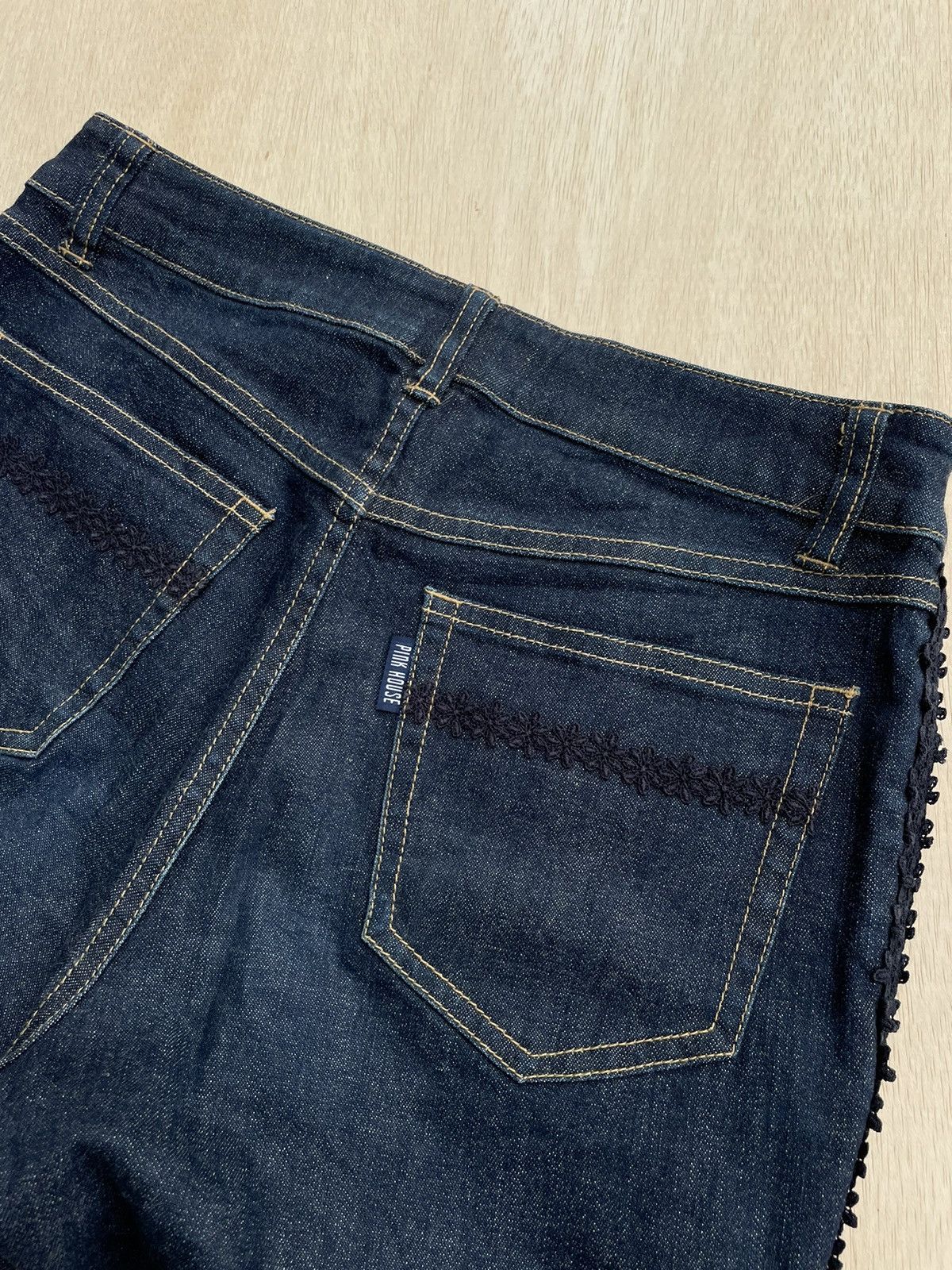Hysteric Glamour × If Six Was Nine × Japanese Brand Pink House Flare Jeans Gothic Boot Cut Size 28" / US 6 / IT 42 - 10 Thumbnail