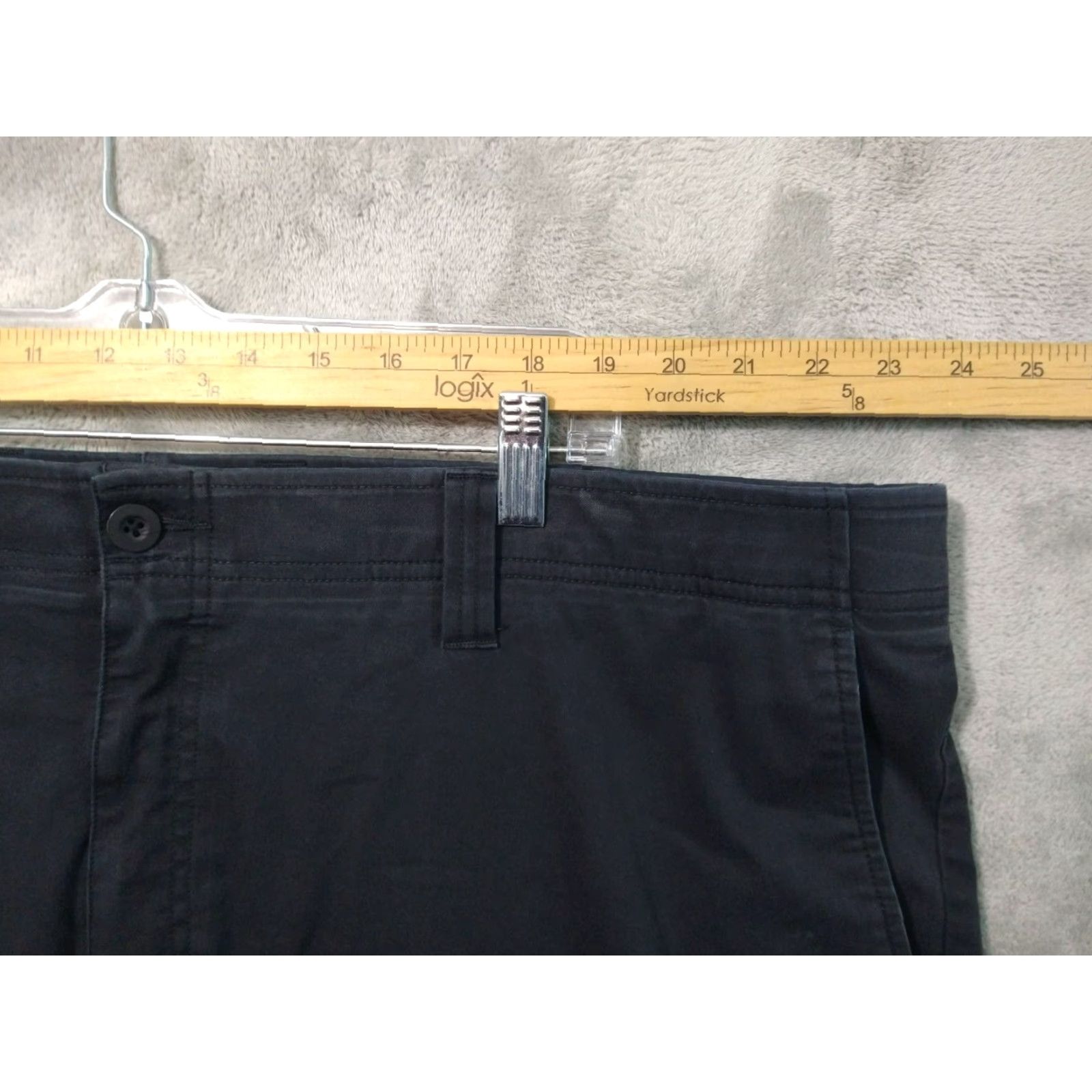 Vintage Oak Hill Mens Pants 48x28 Blue Chino Flat Front High Rise Straight Fit Stretch Pocket Pockets Regular Workwear Casual Travel Vintage No Size US 32 / EU 48 - 3 Thumbnail