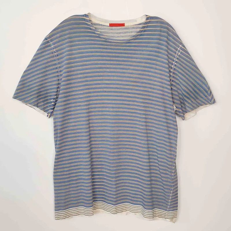 Prada Prada M Striped Cotton T-Shirt for Men Size US M / EU 48-50 / 2 - 1 Thumbnail