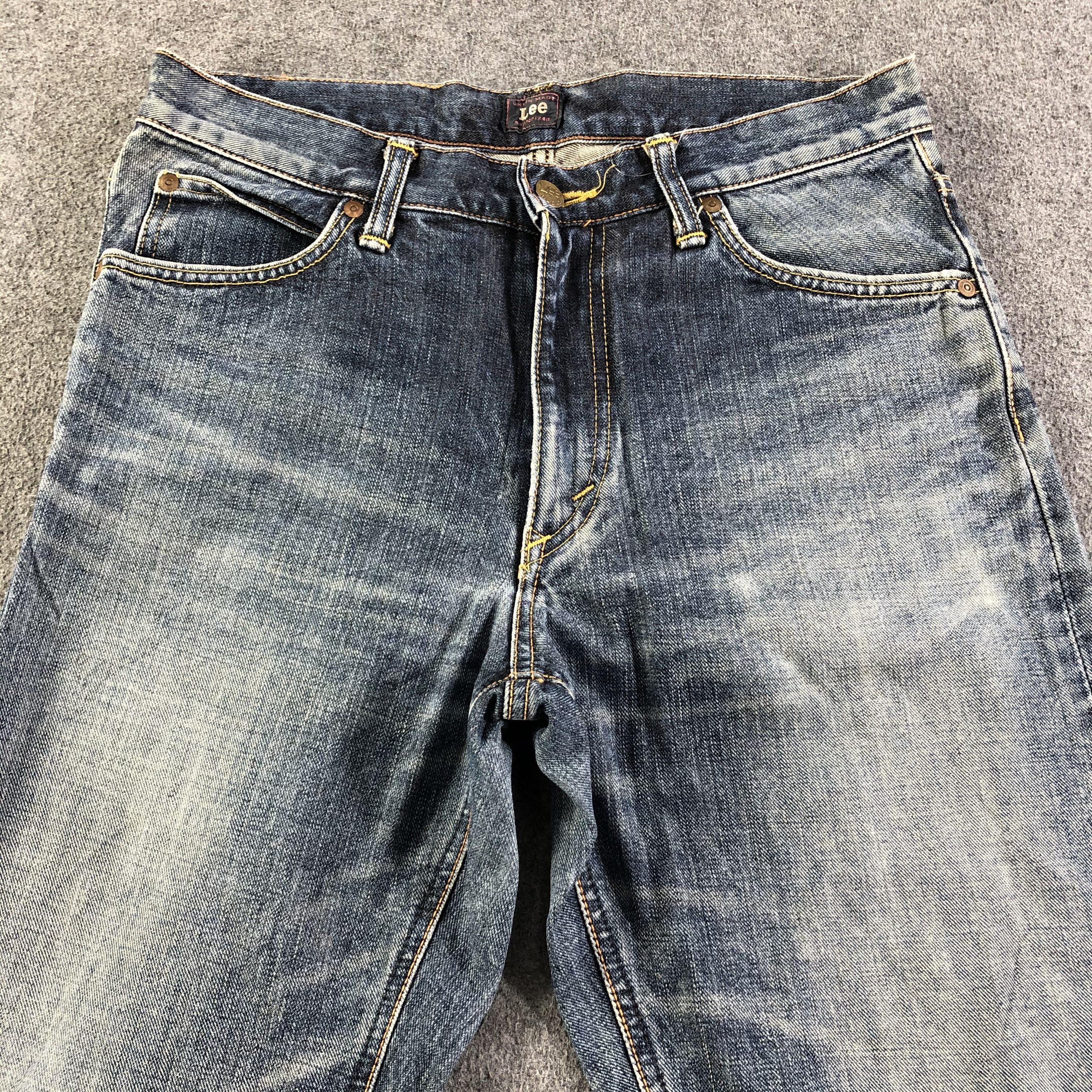 Japanese Brand Vintage Blue Wash Lee Jeans-J2846 Size US 31 - 3 Thumbnail