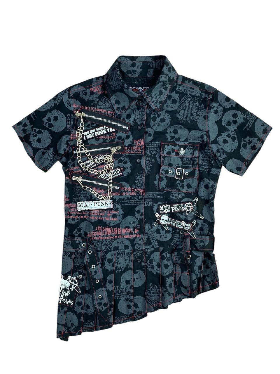 Seditionaries 2000's Mad Punk Asymmetrical Blouse Size M / US 6-8 / IT 42-44 - 1 Thumbnail