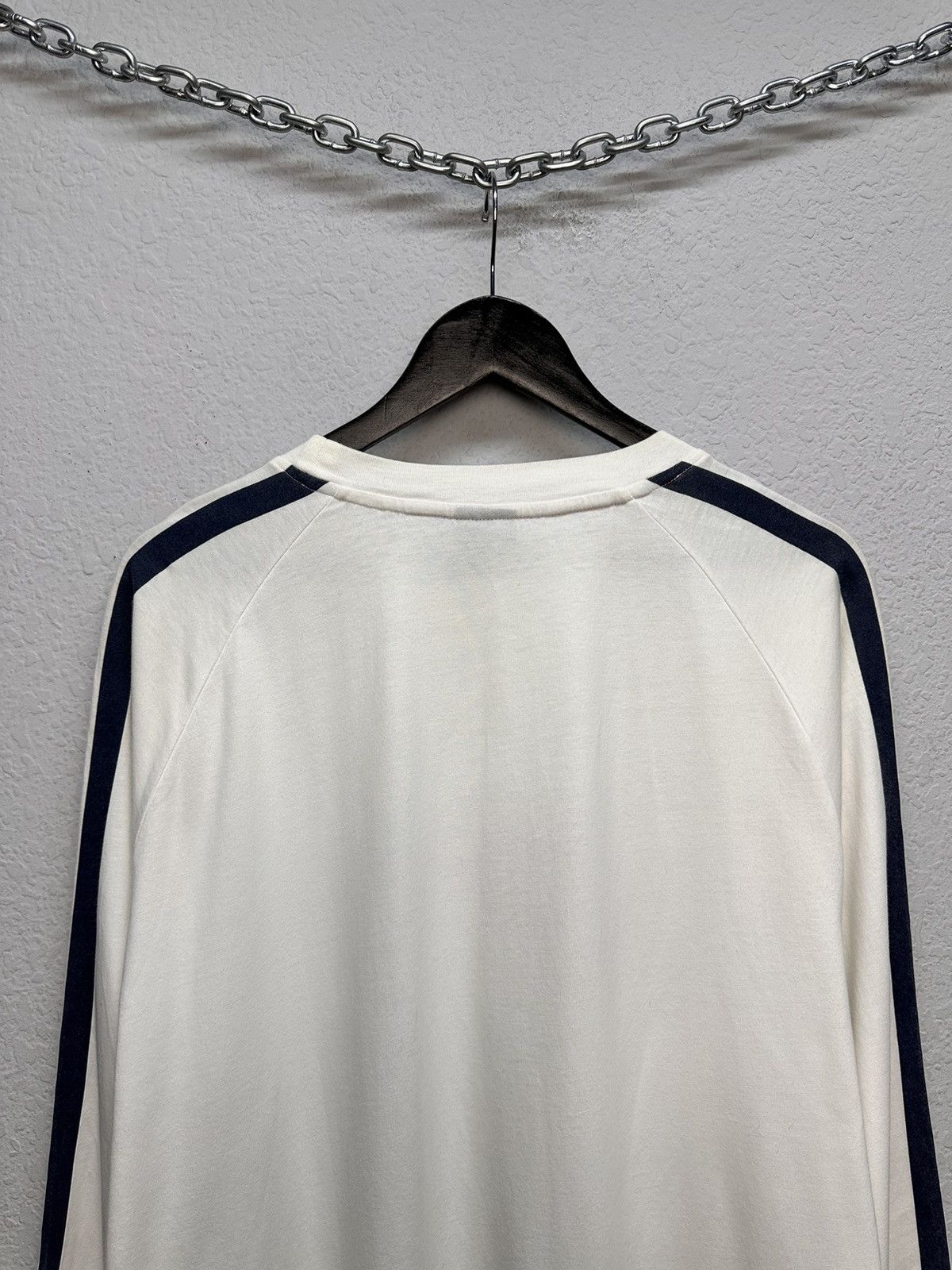 Nike Nike white longsleeve red stripe Y2K sportswear style Size US XL / EU 56 / 4 - 10 Thumbnail