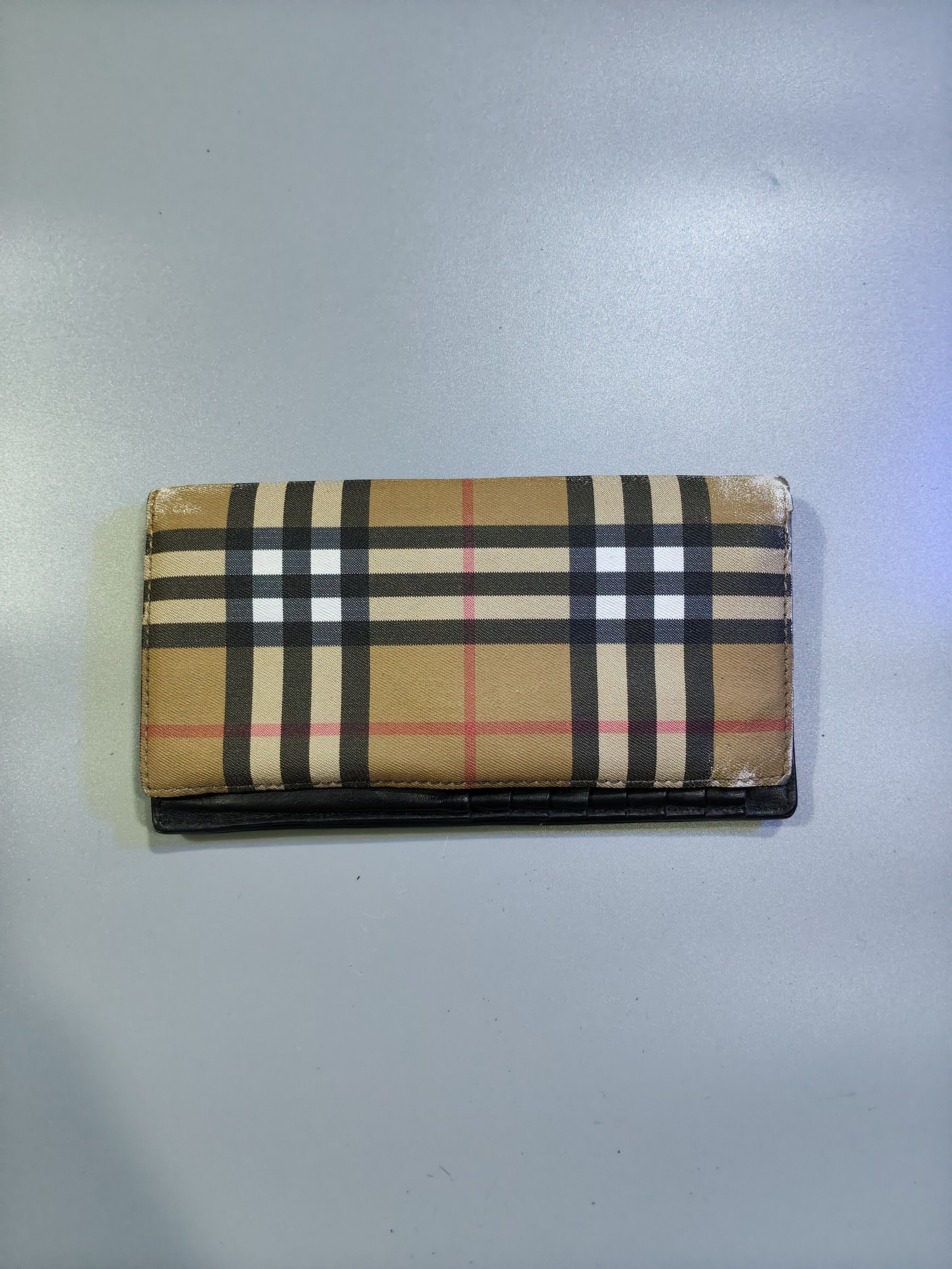 Burberry Burberry Canvas Long Wallet iconic Nova Check pattern. Size ONE SIZE - 9 Thumbnail