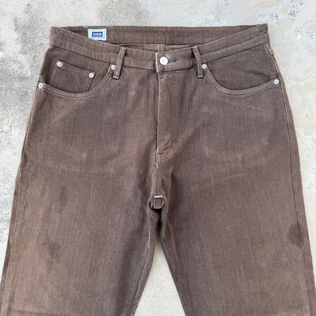 Edwin Vintage Edwin Dark Brown Denim Jean Pants W36 Size US 36 / EU 52 - 2 Thumbnail
