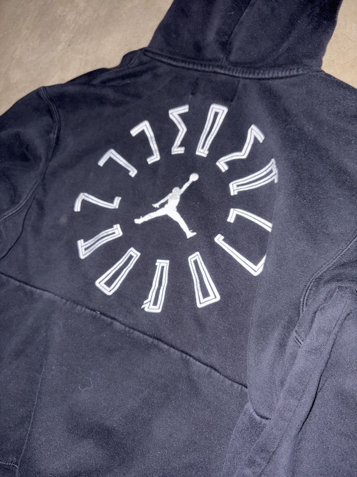 Jordan Brand Nike Air Jordan 11 Retro Reflective Hoodie Faded Black Med Size US M / EU 48-50 / 2 - 5 Thumbnail