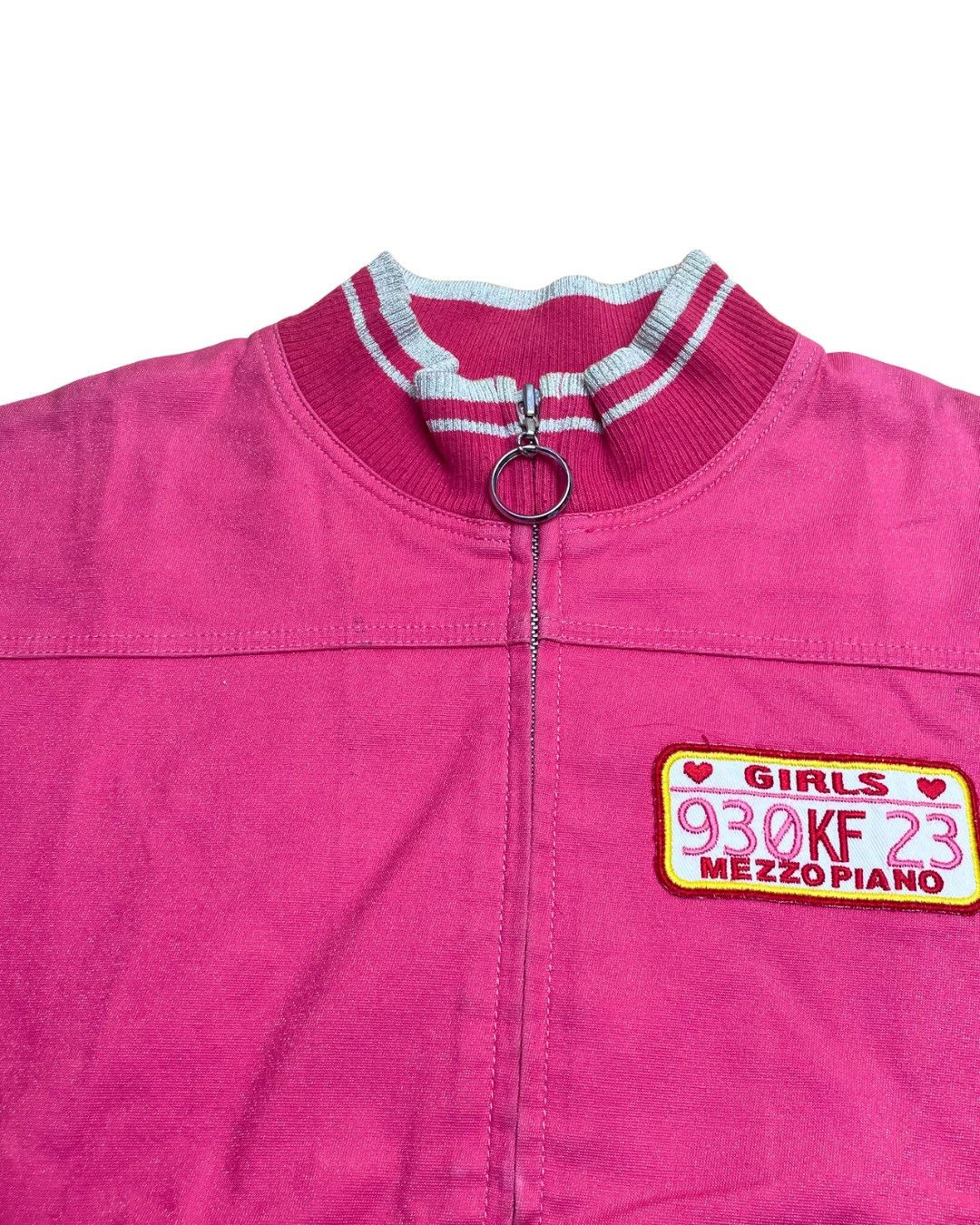 Japanese Brand Mezzo Piano "Girls 930KF" Racing Track Jacket Size M / US 6-8 / IT 42-44 - 4 Thumbnail