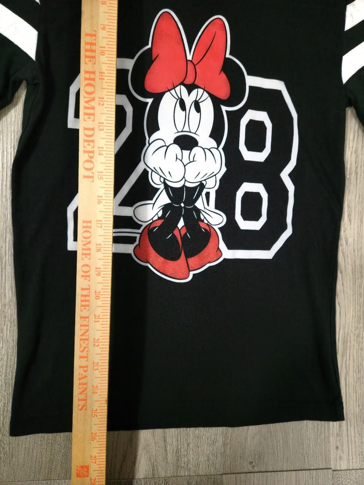 Disney Disney Minnie Mouse 28 Logo Women's Black Striped Sleeve S#7 Size S / US 4 / IT 40 - 3 Thumbnail