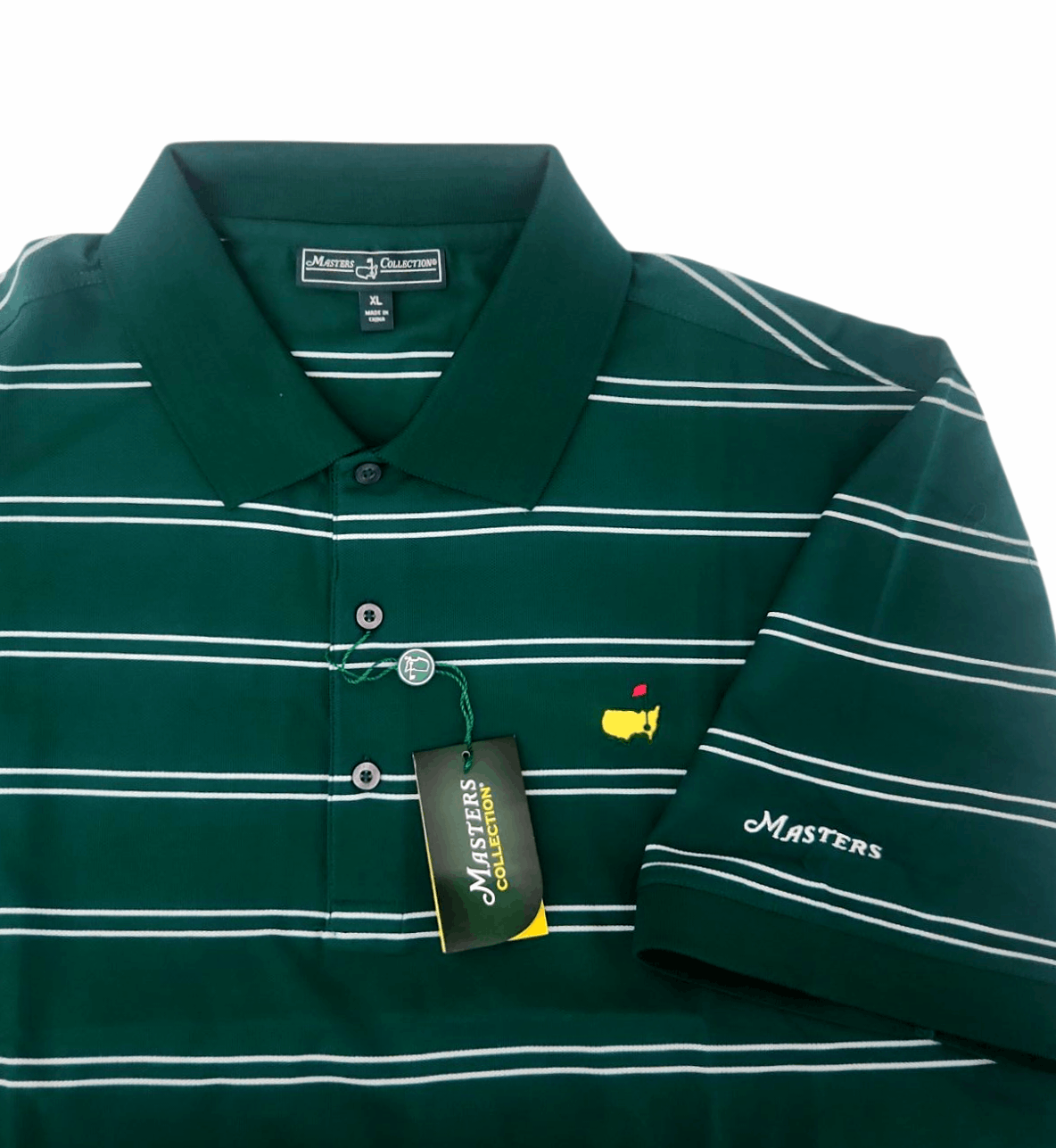 Designer × The Masters × Vintage Masters Tournament Vintage Golf Polo Green White Size XL Size US XL / EU 56 / 4 - 4 Thumbnail