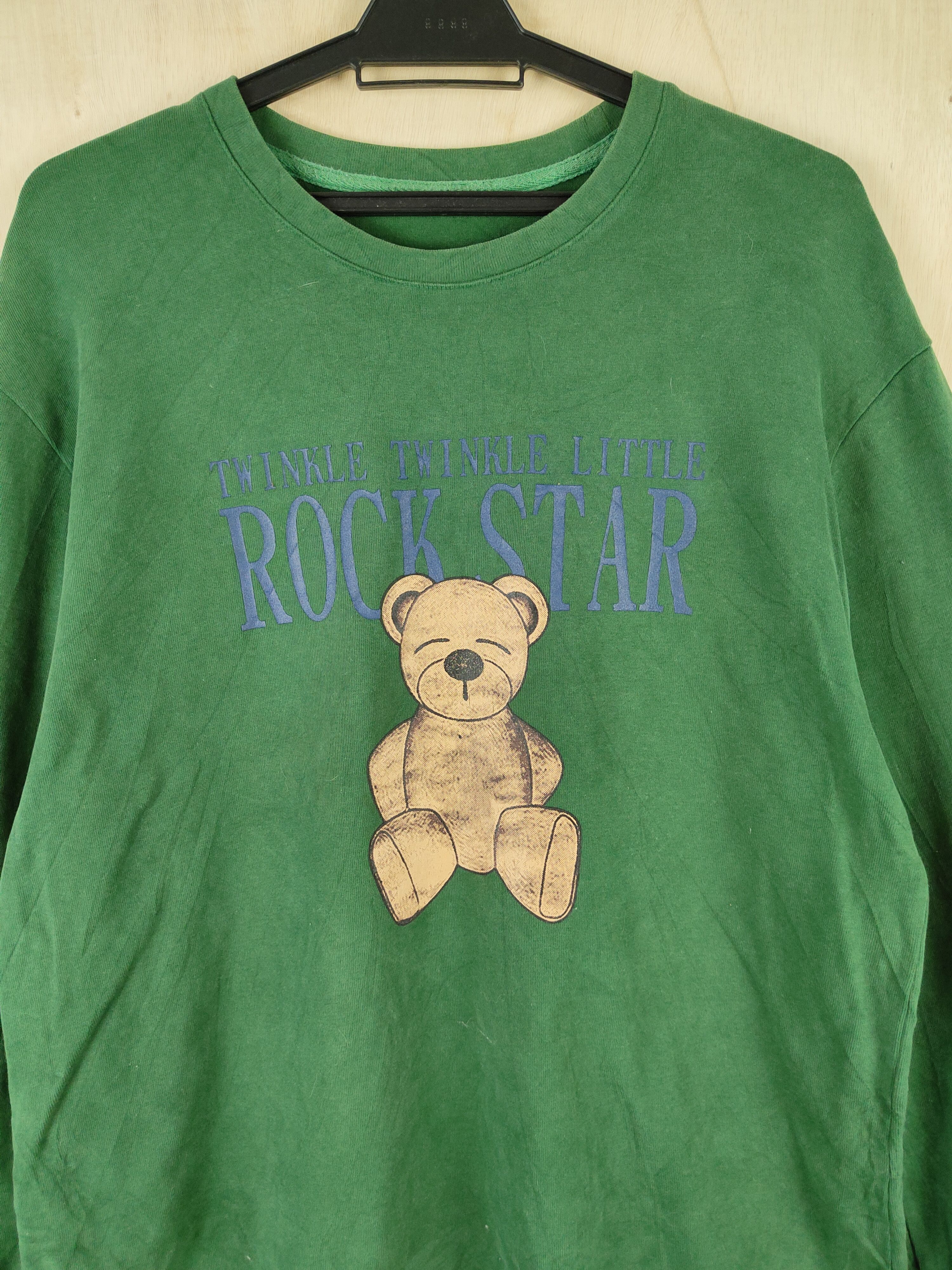 Band Tees Lolthedice rockstar teddy bear Green Sweatshirts #S2621 Size US L / EU 52-54 / 3 - 2 Thumbnail