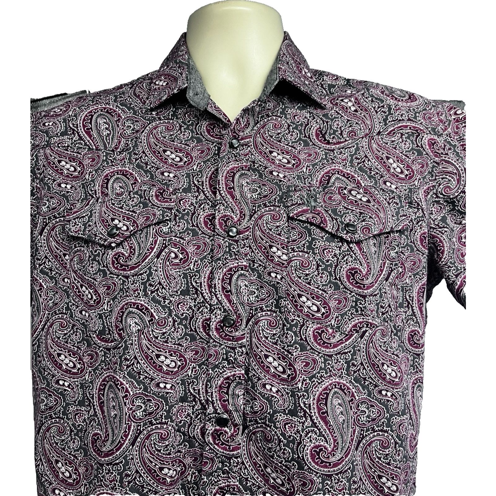 Vintage Rodeo Vintage Western Paisley Pearl Snap Shirt Mens Medium Size US M / EU 48-50 / 2 - 4 Thumbnail