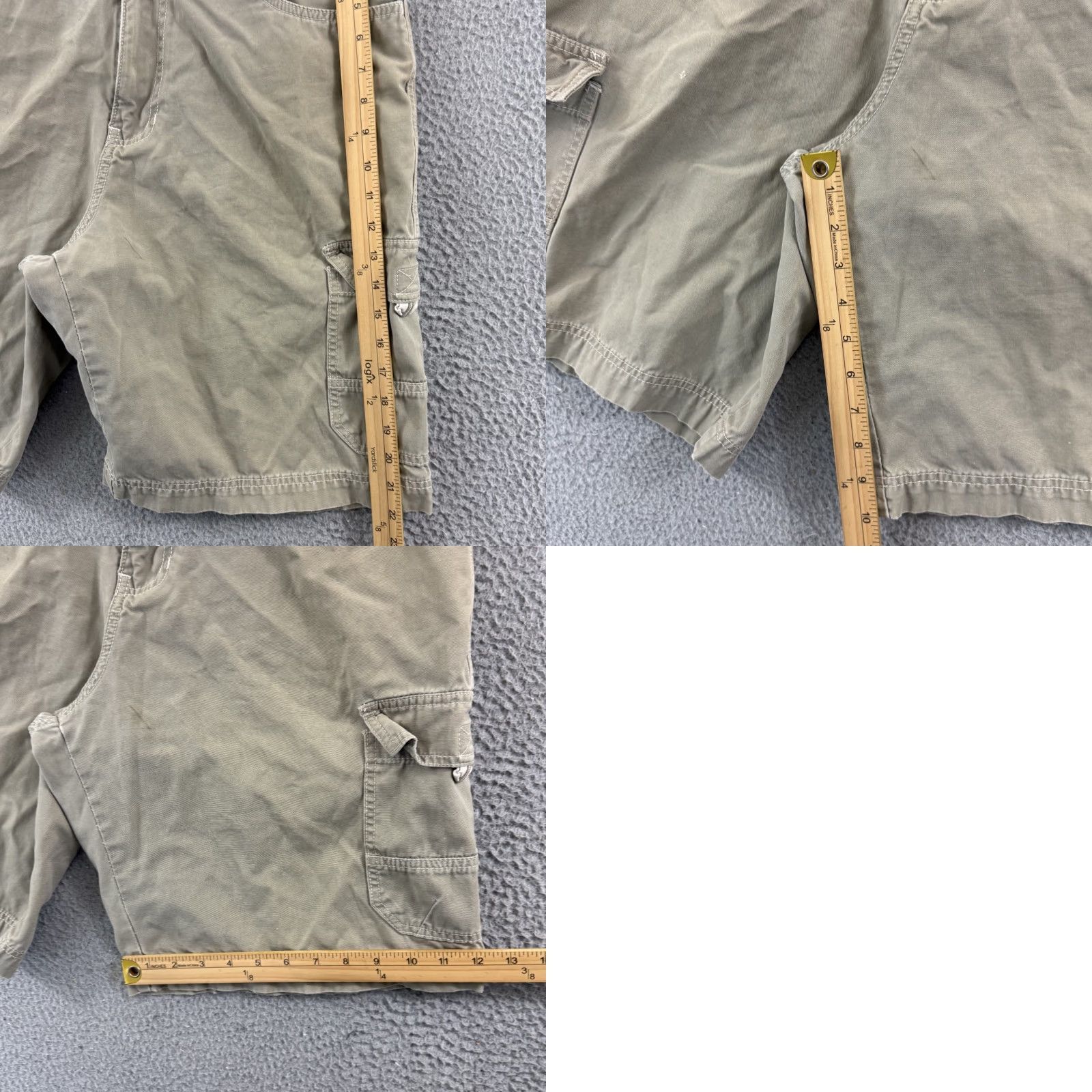 Vintage Vintage Red Sand Shorts Mens 33 Beige Cargo Pocket 90s Grunge Y2K Streetwear, Cargo, Regular Fit, 3D Pockets, Cotton Size US 33 - 9 Thumbnail