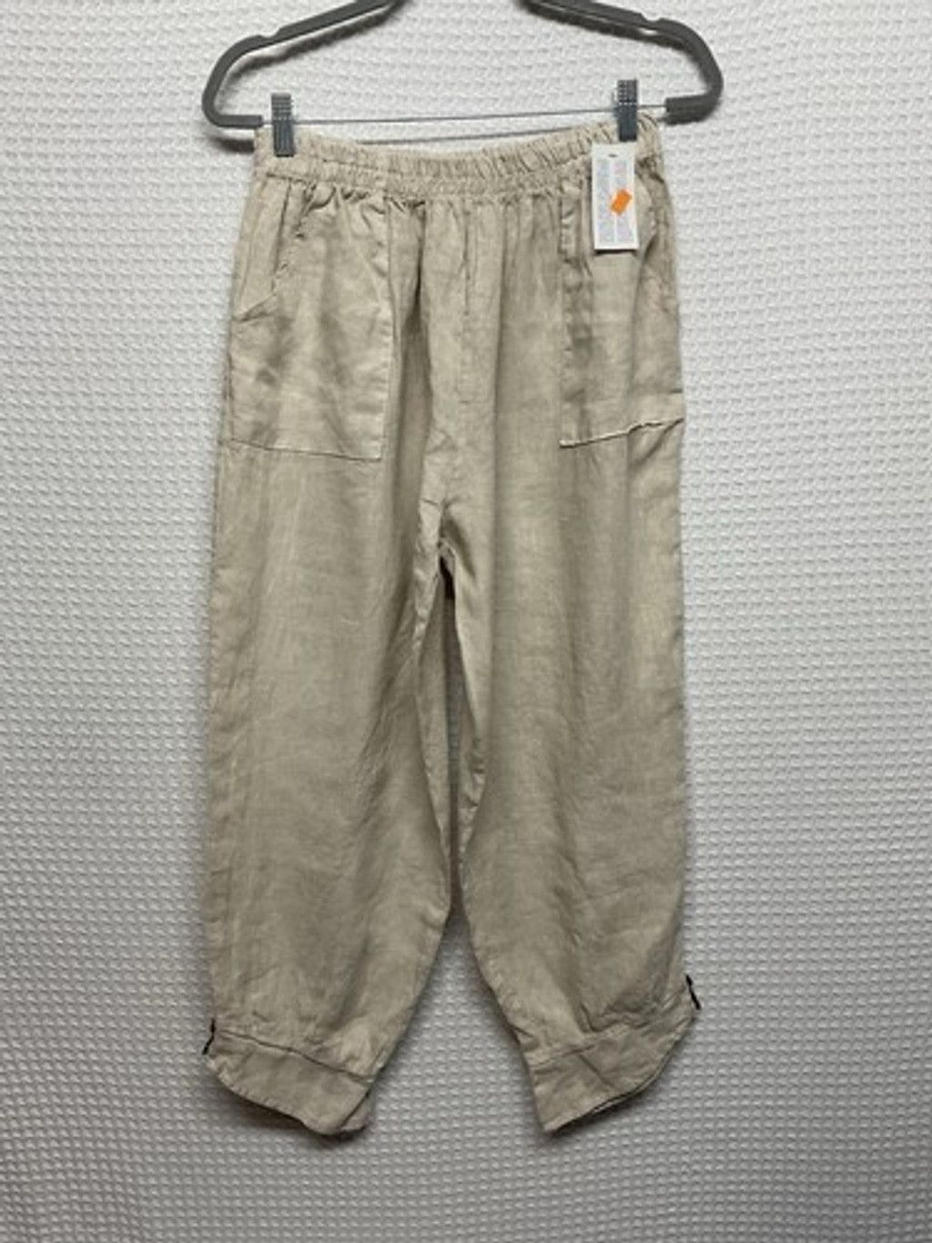 Other NWT 100% Lino Lagenlook Balloon Barrel Harem Pants Women M-L Size 29" - 10 Thumbnail