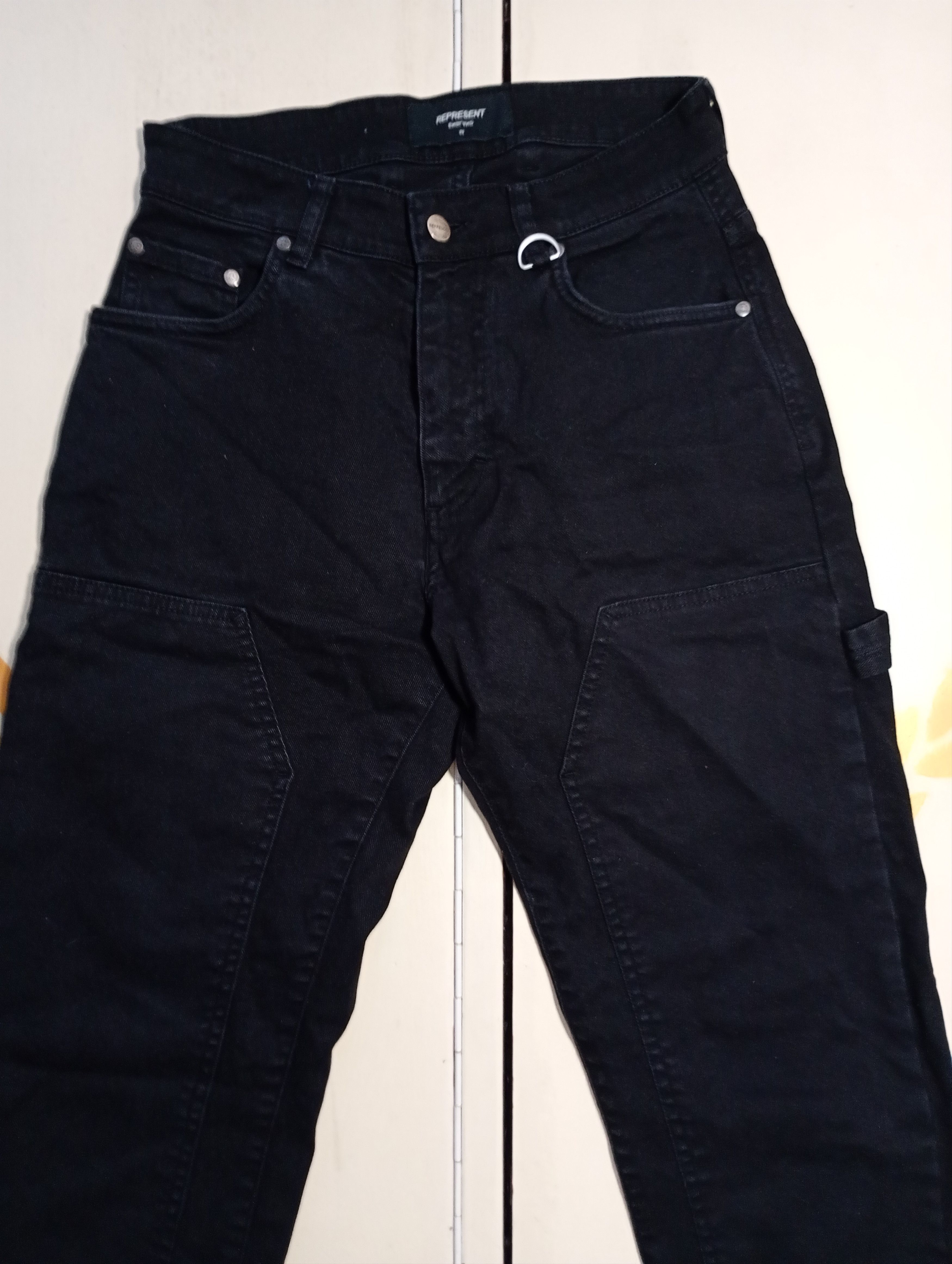 Represent Clo. Represent Clo Carpenter Denim Black Jeans Size US 28 / EU 44 - 5 Thumbnail