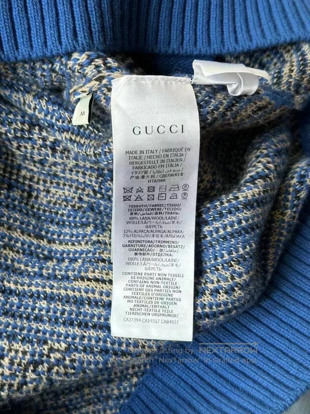 Gucci Guicci Blue Mickey Cardigan| Size M / US 6-8 / IT 42-44 - 4 Thumbnail