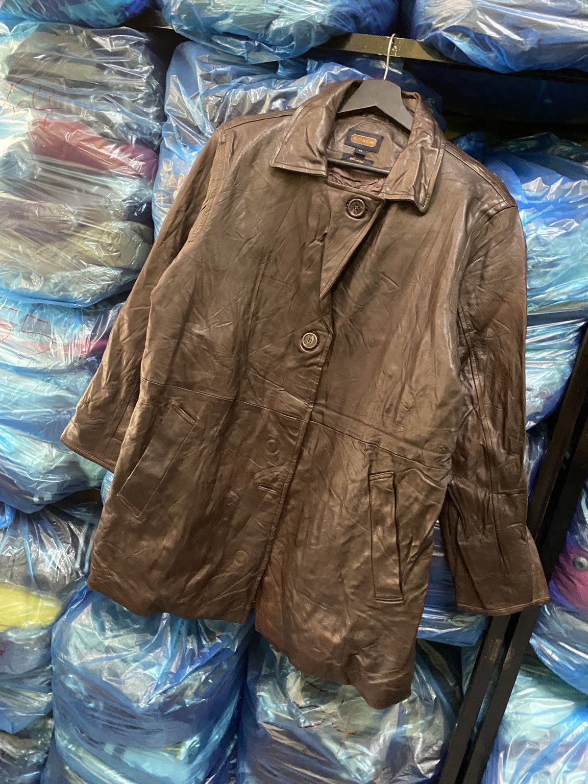 Coach Vintage Coach XS Brown Leather Car Coat Made of 100% Leather Size US XS / EU 42 / 0 - 2 Thumbnail