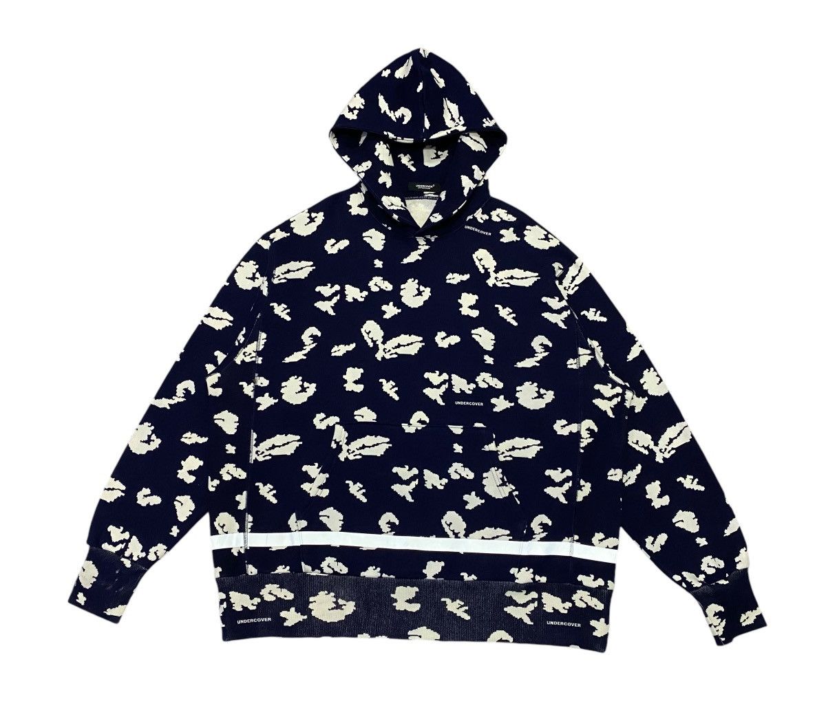 Jun Takahashi × Undercover Undercover Men’s Floral Print Popover Hoody In Navy Base Size US L / EU 52-54 / 3 - 6 Thumbnail