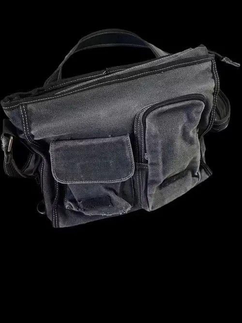 Japanese Brand × Vintage Japanese Vintage Denim Faded Utility Messenger Bag Size ONE SIZE - 4 Thumbnail