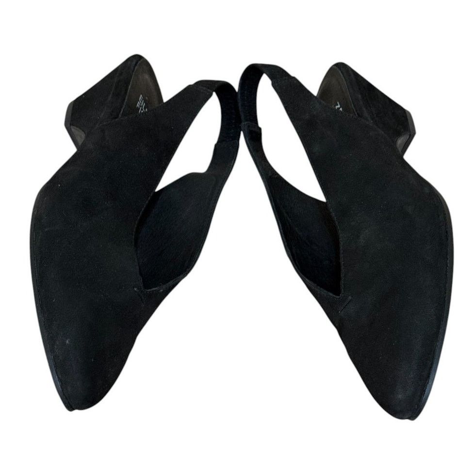 Eileen Fisher Eileen Fisher Slingback Women 6.5 Black Gatwick Suede Size US 6.5 / IT 36.5 - 4 Thumbnail