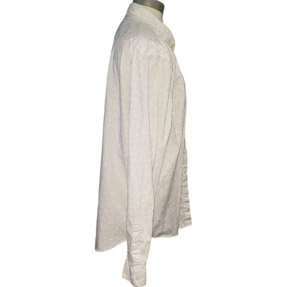 Express CT1663 Express Men's Cream Dress Shirt M Size 38R - 2 Thumbnail