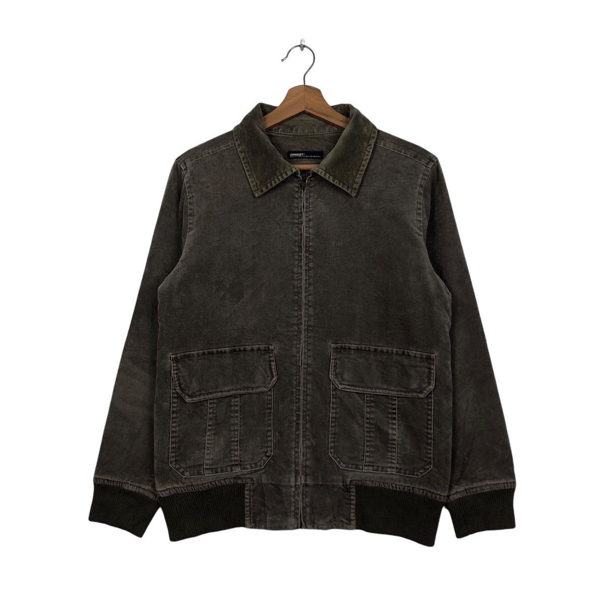 Japanese Brand 📌Vintage Biker Bomber Jacket Velvet Anquite Size US M / EU 48-50 / 2 - 2 Thumbnail